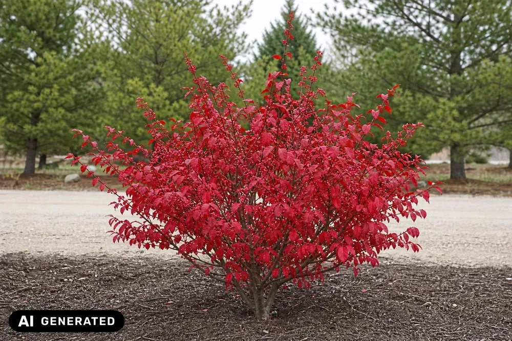 Flügel-Spindelstrauch – Euonymus alatus, Bild 2