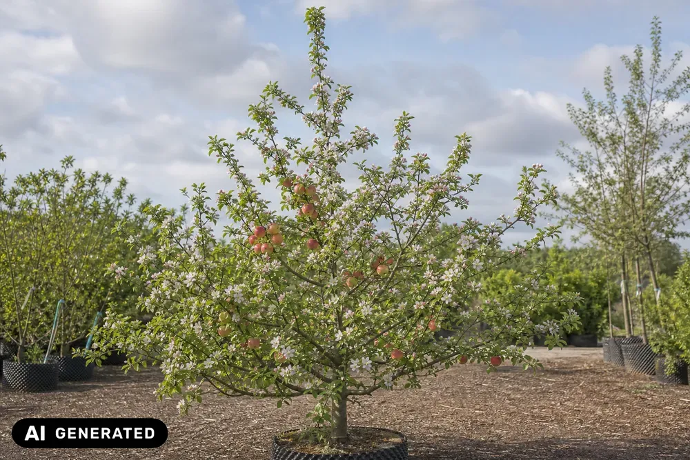 Apfel 'Roter James Grieve' – Malus domestica 'Roter James Grieve', Bild 3