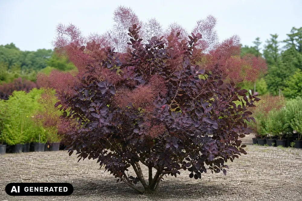 Roter Perückenstrauch 'Royal Purple' – Cotinus coggygria 'Royal Purple', Bild 2
