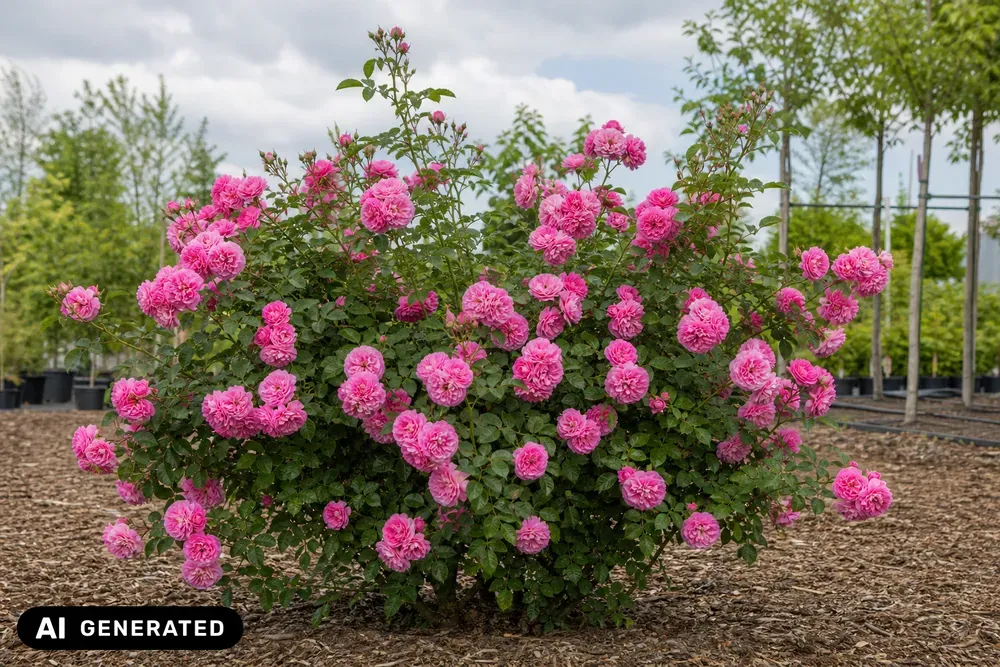 Kletterrose 'Rosarium Uetersen' – Rosa 'Rosarium Uetersen', Bild 2