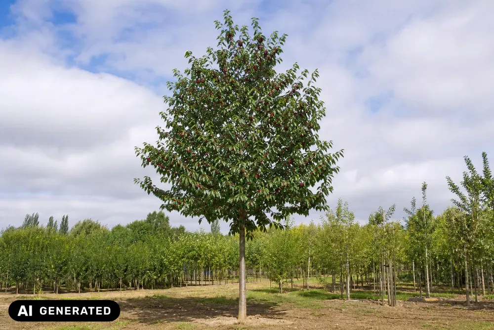 Süßkirsche 'Große Schwarze Knorpelkirsche' – Prunus avium 'Große Schwarze Knorpelkirsche', Bild 2