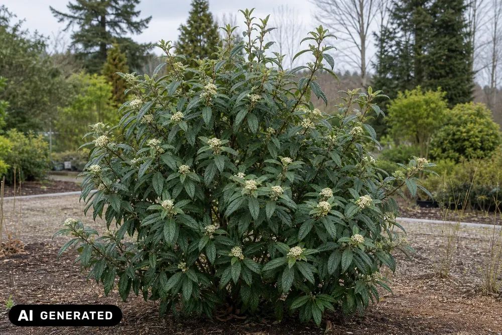 Runzelblättriger Schneeball – Viburnum rhytidophyllum