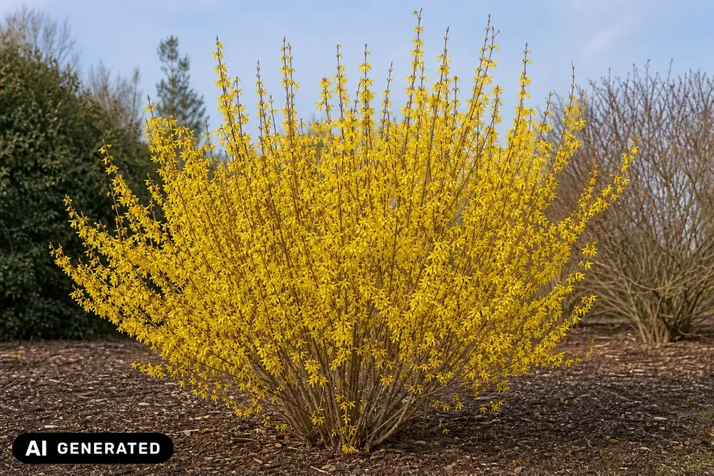 Goldglöckchen 'Spectabilis' – Forsythia × intermedia 'Spectabilis', Bild 3