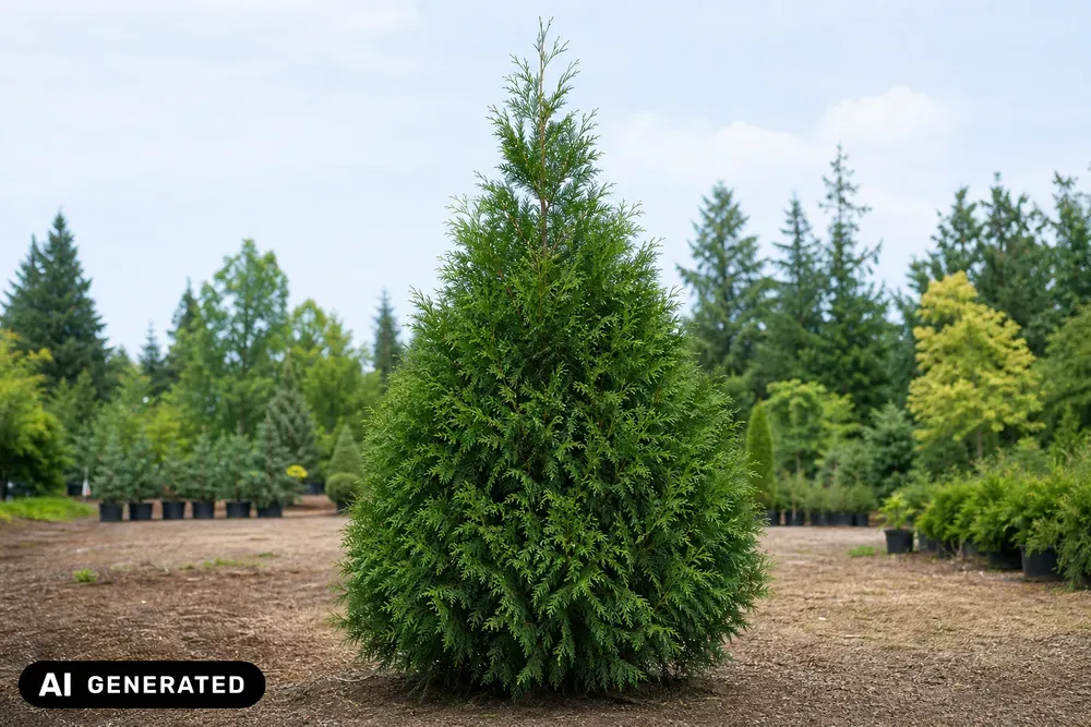 Riesen-Lebensbaum 'Atrovirens' – Thuja plicata 'Atrovirens', Bild 3