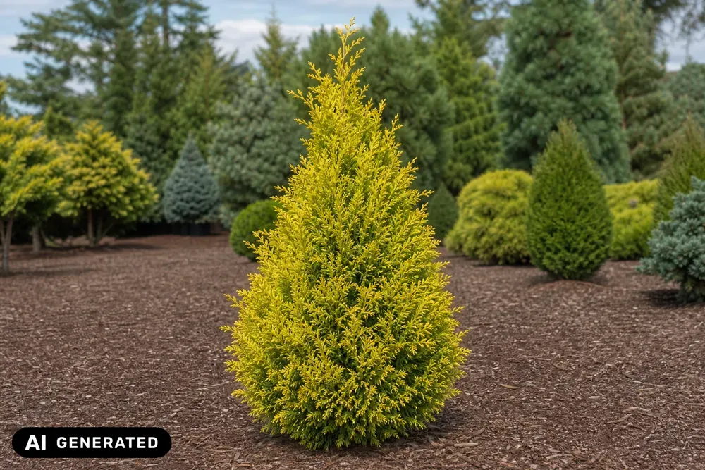 Gelbe Scheinzypresse 'Ivonne' – Chamaecyparis lawsoniana 'Ivonne', Bild 4