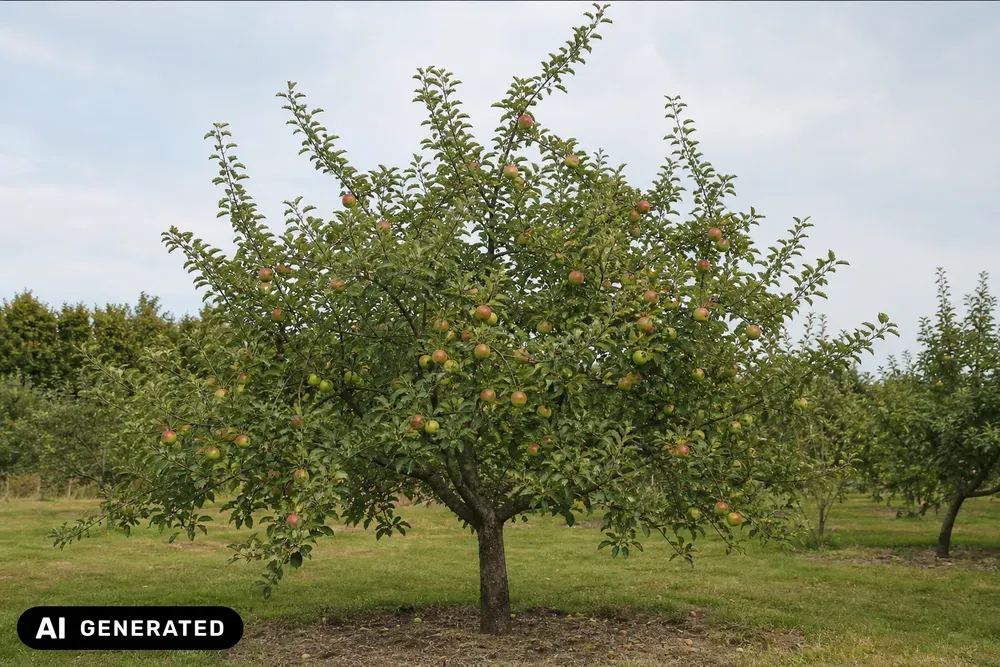 Apfel 'Holsteiner Cox' – Malus domestica 'Holsteiner Cox', Bild 2