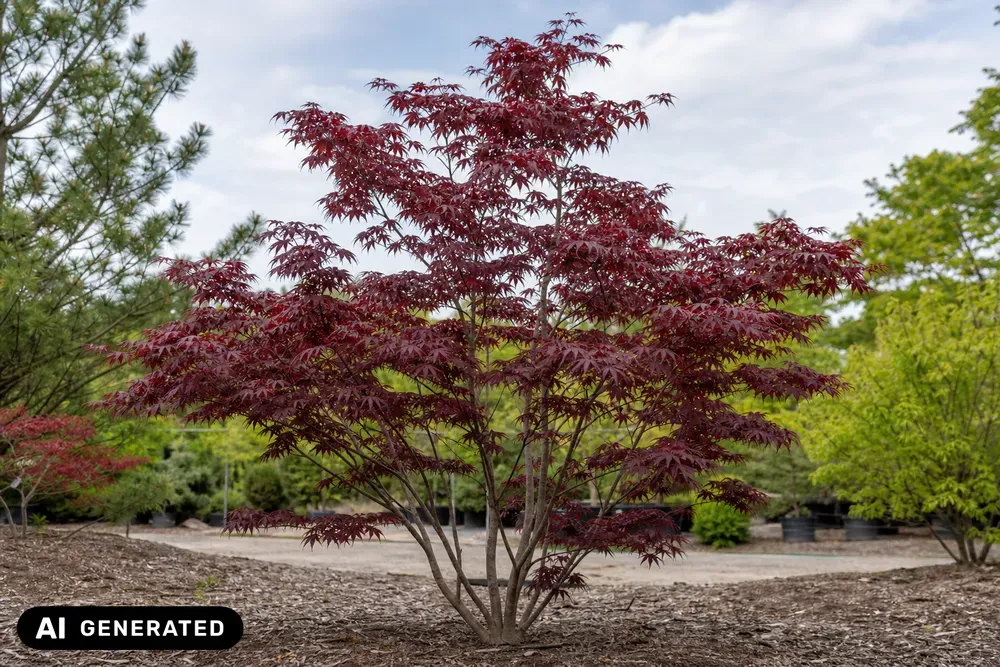 Fächerahorn 'Bloodgood' – Acer palmatum 'Bloodgood', Bild 4