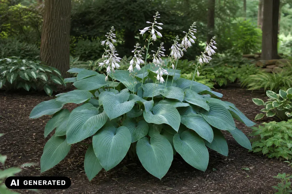 Blaublatt-Funkie 'Elegans' – Hosta sieboldiana 'Elegans'