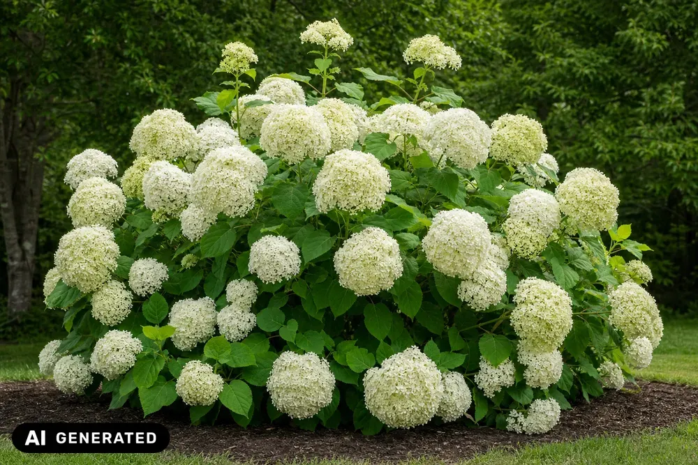 Ballhortensie 'Annabelle' – Hydrangea arborescens 'Annabelle'