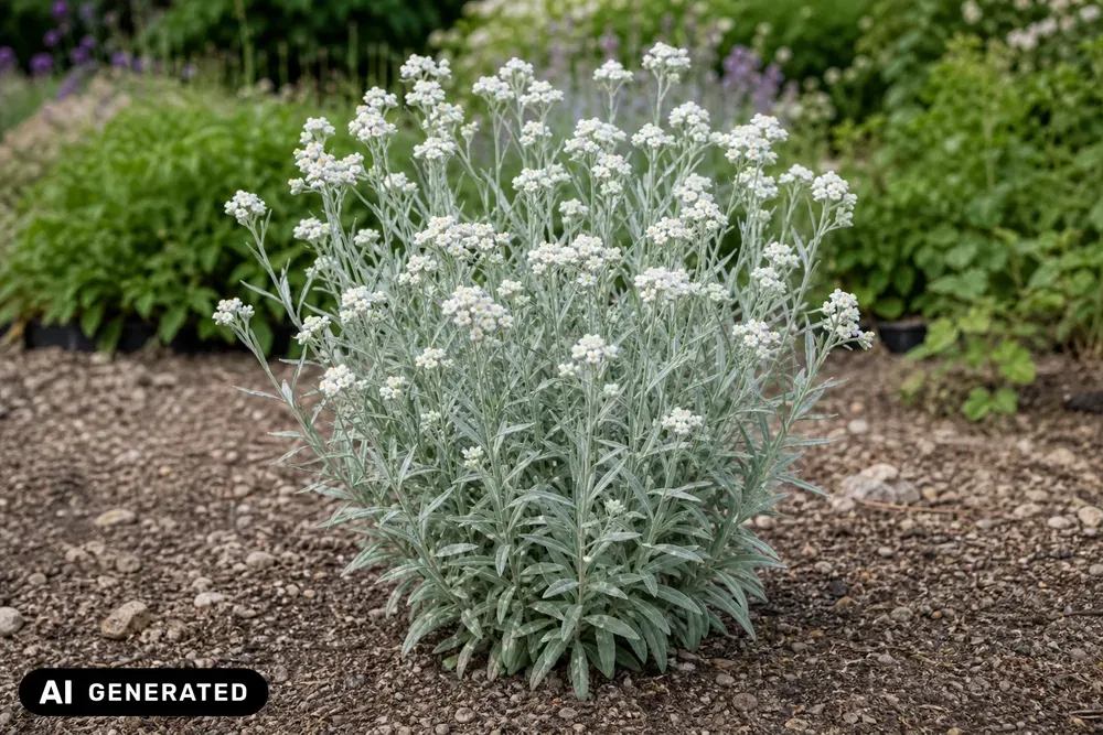 Großes Perlkörbchen 'Neuschnee' – Anaphalis margaritacea 'Neuschnee'