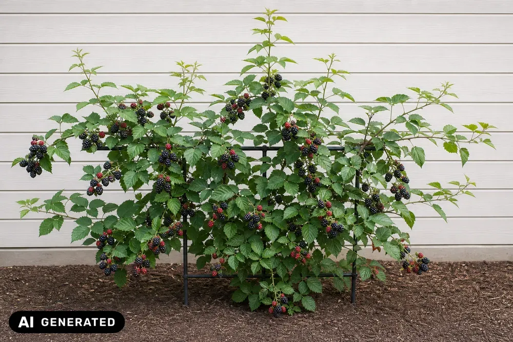 Brombeere 'Black Satin' – Rubus fruticosus 'Black Satin'