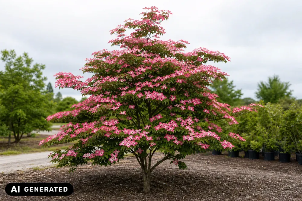 Japanischer Blumen-Hartriegel 'Satomi' – Cornus kousa 'Satomi', Bild 3