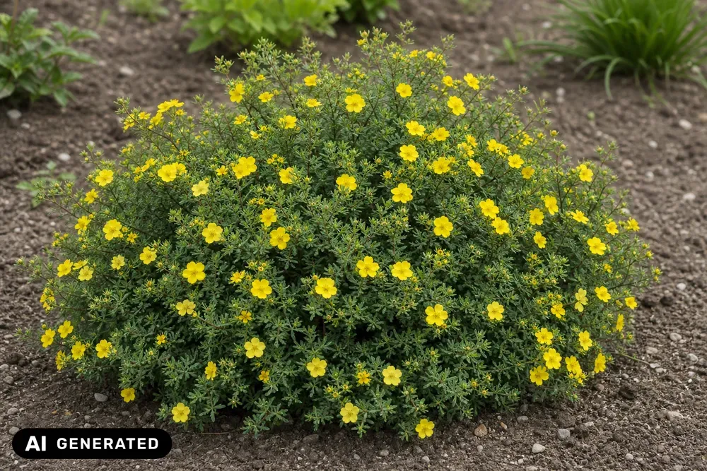 Gelber Fingerstrauch 'Longacre' – Potentilla fruticosa 'Longacre'