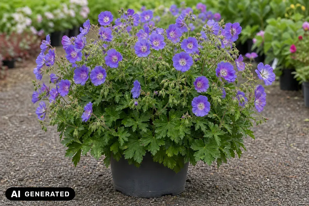 Dauerblühender Storchschnabel 'Rozanne' – Geranium wallichianum 'Rozanne'