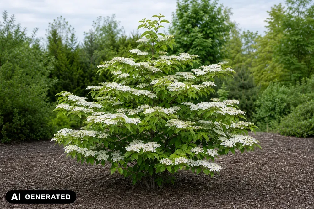 Japanischer Schneeball 'Watanabe' – Viburnum plicatum 'Watanabe', Bild 2