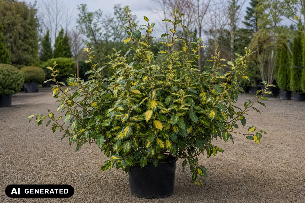 Buntlaubige Dornige Ölweide 'Maculata' – Elaeagnus pungens 'Maculata', Bild 2