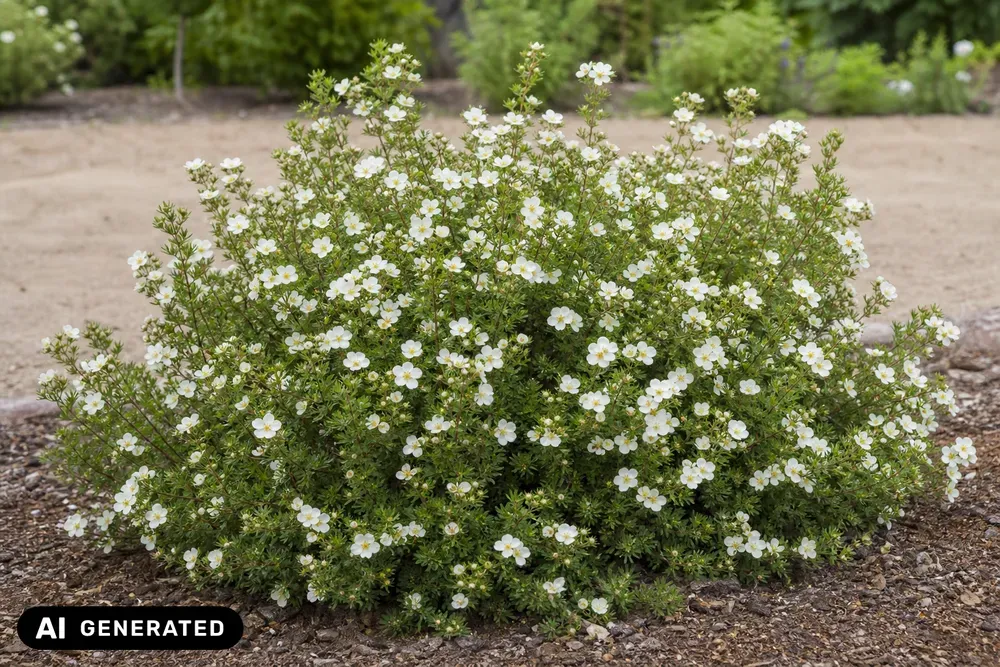 Fingerstrauch 'Abbotswood' – Potentilla fruticosa 'Abbotswood', Bild 2