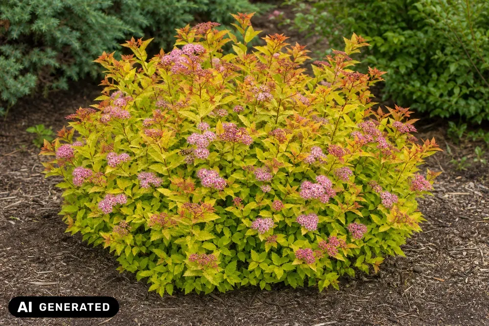 Japanische Zwergspiere 'Goldflame' – Spiraea japonica 'Goldflame'
