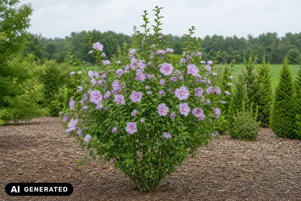 Garteneibisch 'Lavender Chiffon' – Hibiscus syriacus 'Lavender Chiffon'