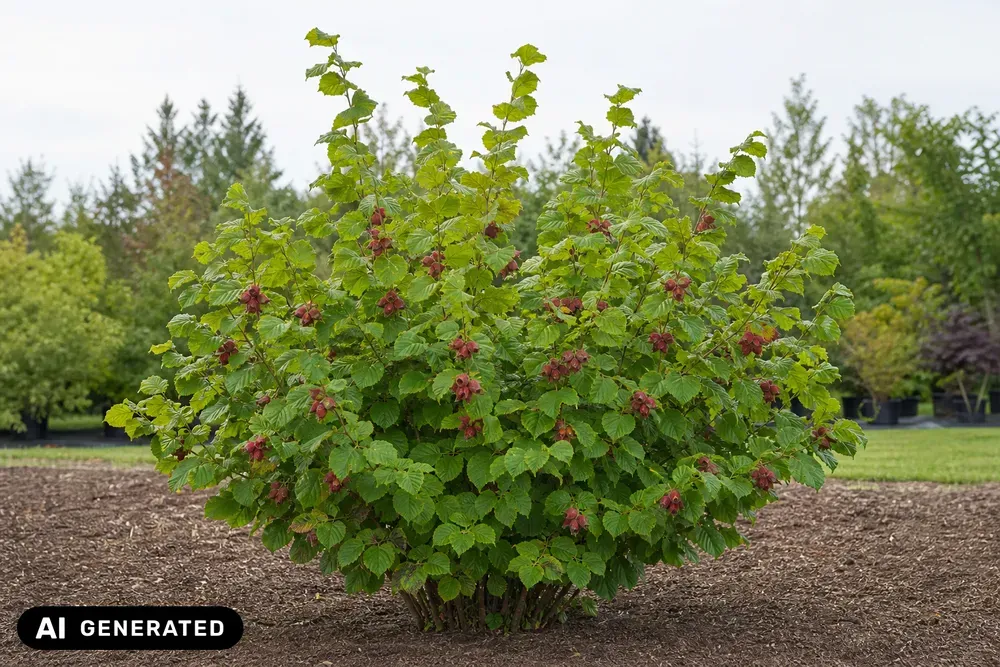 Haselnuss 'Rote Lambertnuss' – Corylus avellana 'Rote Lambertnuss'