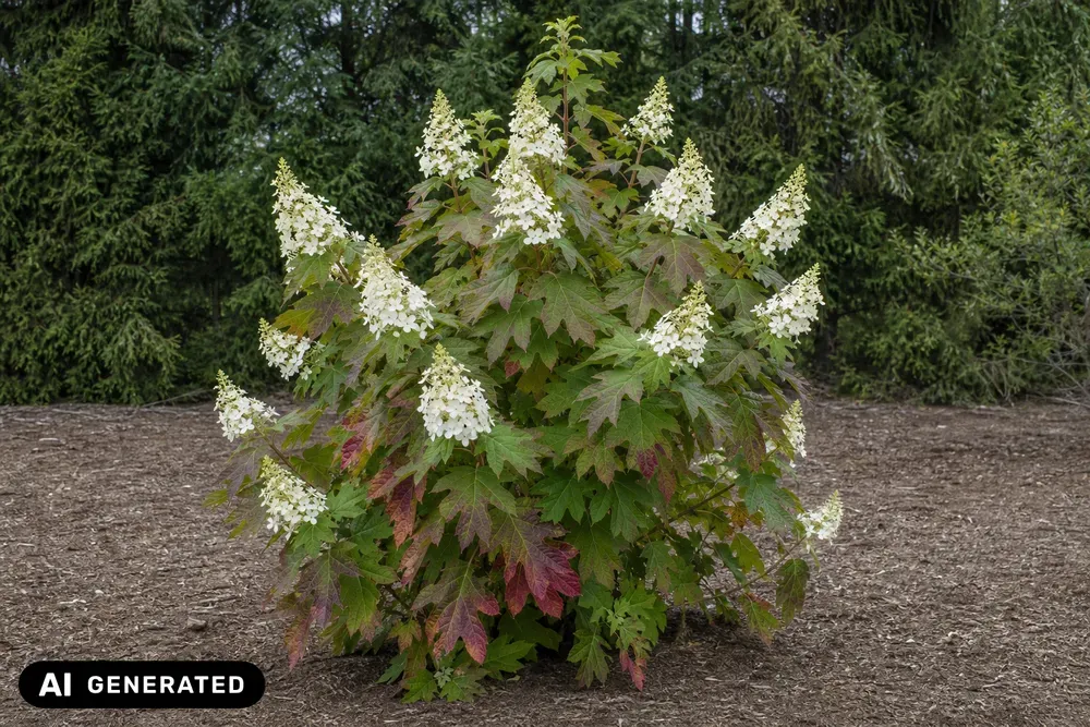 Eichenblättrige Hortensie 'Ice Crystal' – Hydrangea quercifolia 'Ice Crystal', Bild 2