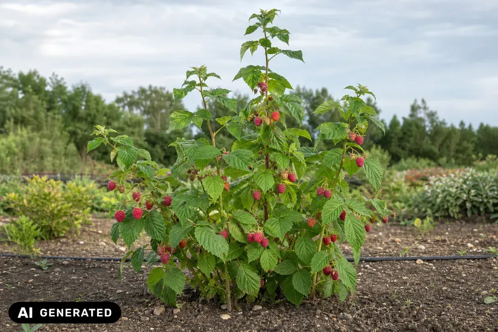 Herbst-Himbeere 'Autumn Bliss' – Rubus idaeus 'Autumn Bliss', Bild 2