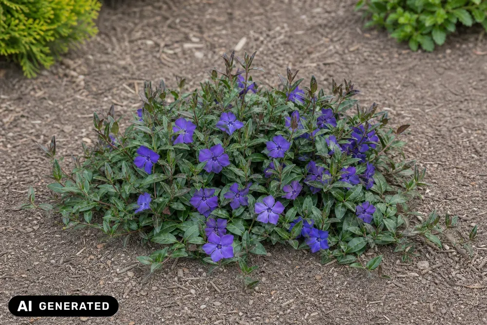 Kleines Immergrün 'Atropurpurea' – Vinca minor 'Atropurpurea'