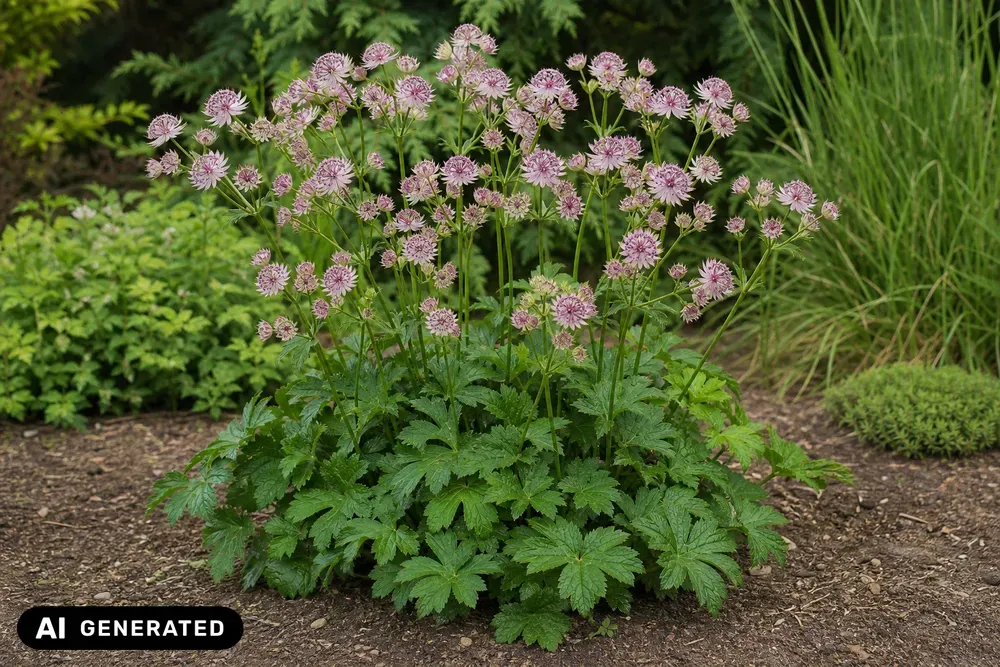 Große Sterndolde 'Rosensinfonie' – Astrantia major 'Rosensinfonie', Bild 2