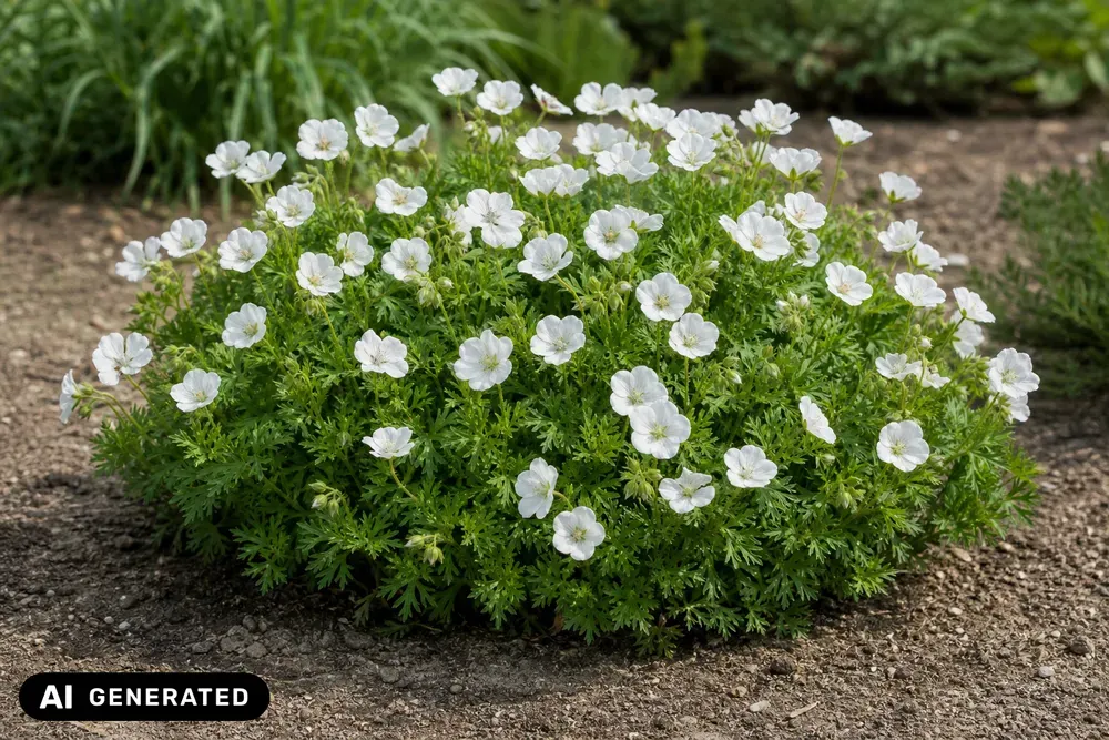 Schnee-Storchschnabel 'Album' – Geranium sanguineum 'Album'