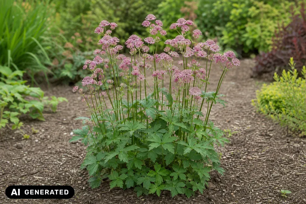 Große Sterndolde 'Roma' – Astrantia major 'Roma', Bild 2