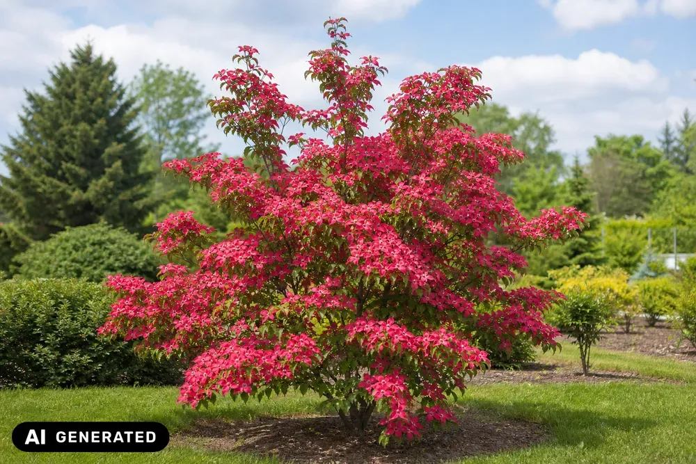 Japanischer Blumen-Hartriegel `Scarlet Fire´ – Cornus kousa `Scarlet Fire´, Bild 4