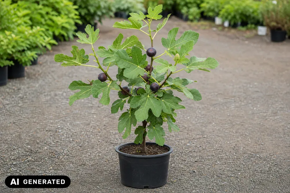 Zwerg-Feige `Little Miss Figgy´ – Ficus carica `Little Miss Figgy´, Bild 2