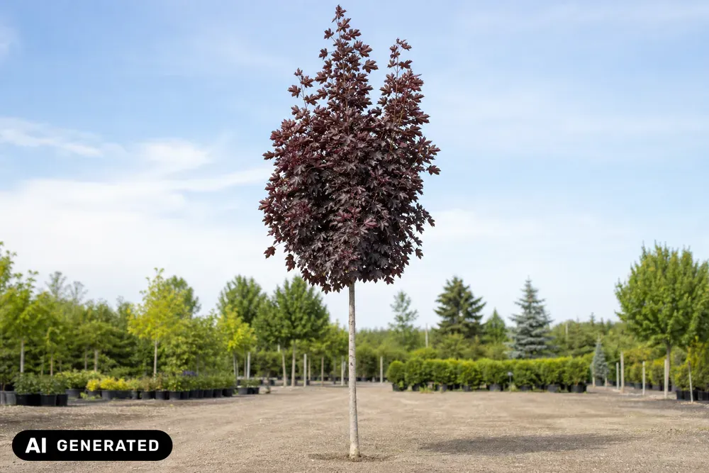 Blut-Säulenahorn 'Crimson Sentry' – Acer platanoides 'Crimson Sentry', Bild 2