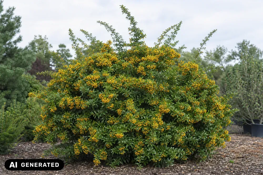 Feuerdorn 'Soleil d'Or' – Pyracantha 'Soleil d'Or', Bild 2