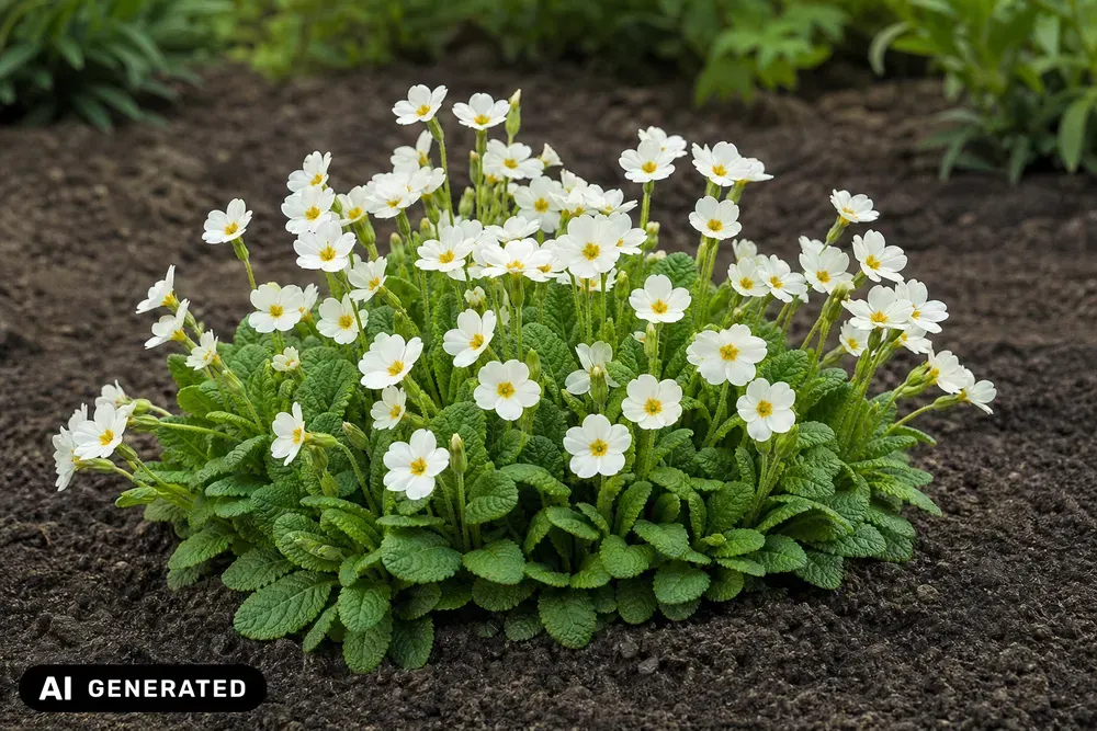Teppich-Primel 'Schneewittchen' – Primula × pruhoniciana 'Schneewittchen'