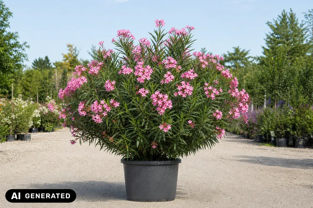 Oleander, rosa blühend – Nerium oleander, Bild 2