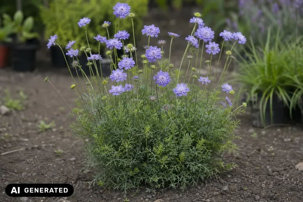 Tauben-Skabiose 'Butterfly Blue' – Scabiosa columbaria 'Butterfly Blue', Bild 2