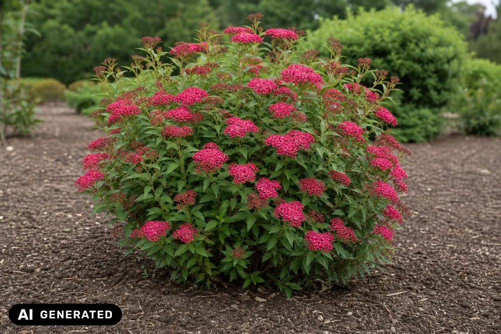 Rote Zwergspiere 'Dart's Red' – Spiraea japonica 'Dart's Red'