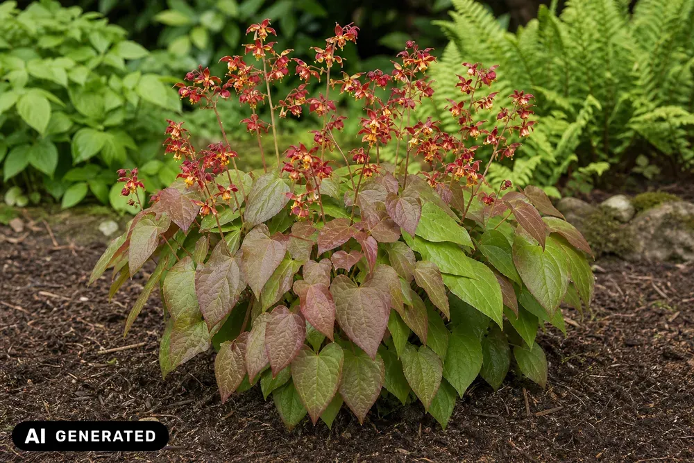 Rote Elfenblume – Epimedium × rubrum