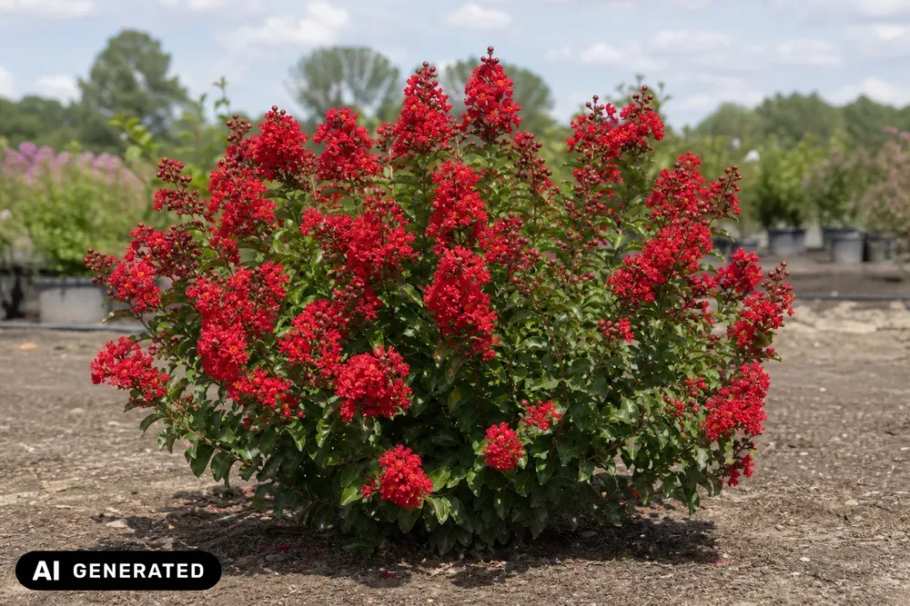 Zwergige Kräuselmyrte 'Red Imperator' – Lagerstroemia nana 'Red Imperator'