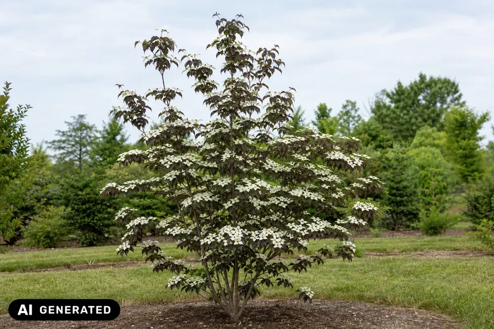 Japanischer Blumen-Hartriegel 'Cappuccino' – Cornus kousa 'Cappuccino', Bild 2