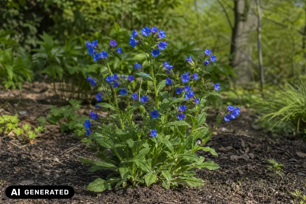Schmalblättriges Lungenkraut 'Azurea' – Pulmonaria dacia 'Azurea'
