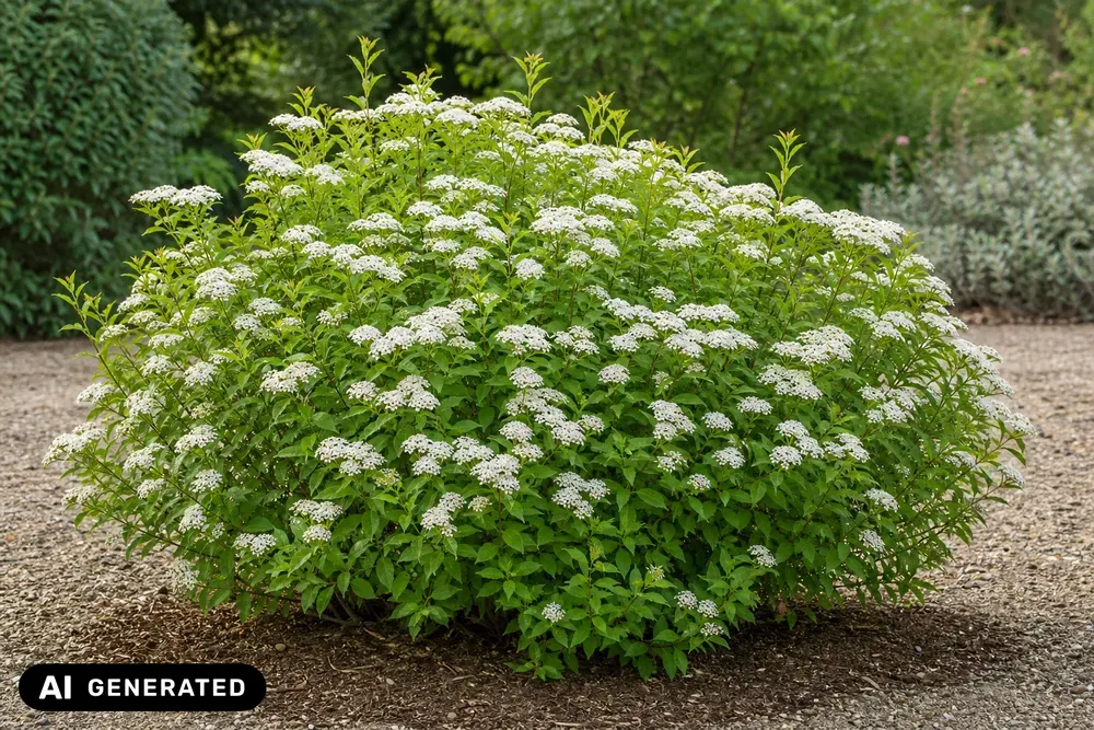 Japanische Spiere 'Albiflora' – Spiraea japonica 'Albiflora', Bild 2