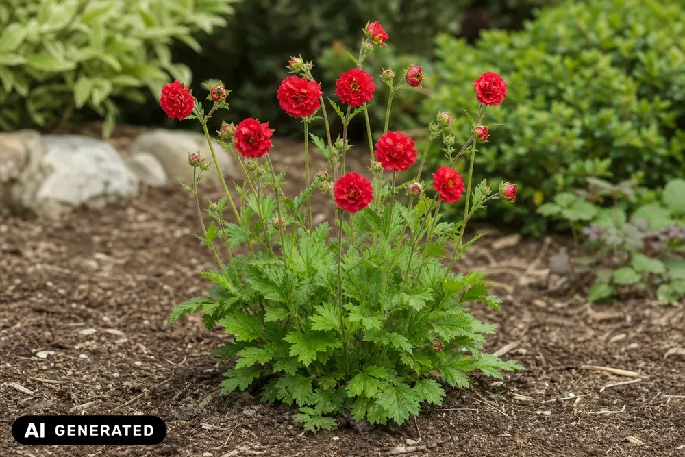 Chilenische Nelkenwurz 'Mrs. Bradshaw' – Geum chiloense 'Mrs. Bradshaw'