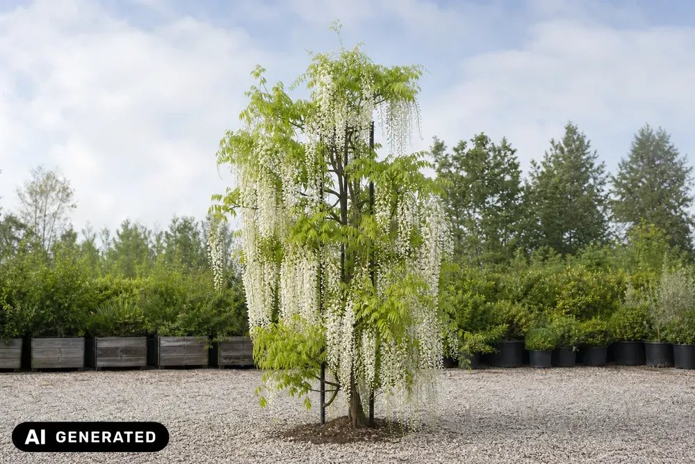 Weißer Chinesischer Blauregen 'Alba' – Wisteria sinensis 'Alba', Bild 3