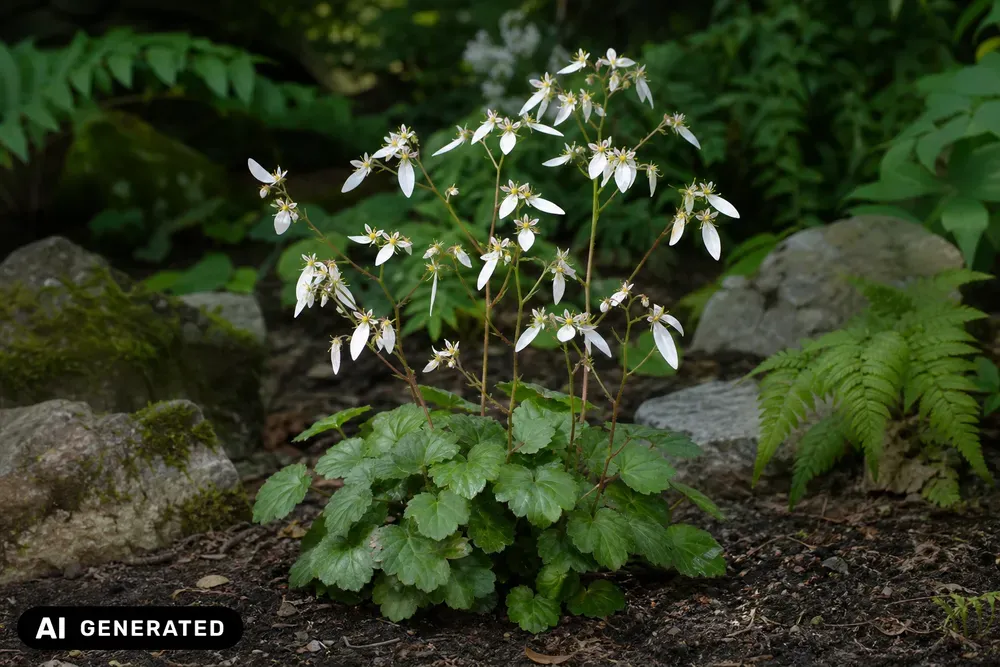 Herbst-Steinbrech – Saxifraga cortusifolia var. fortunei