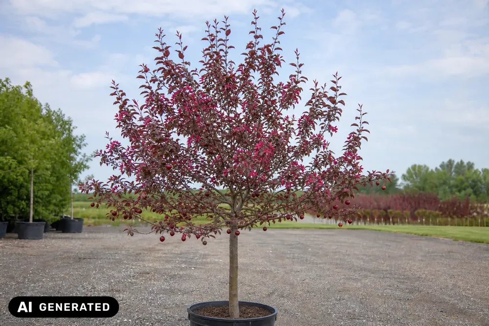 Zierapfel 'Royalty' – Malus 'Royalty', Bild 2