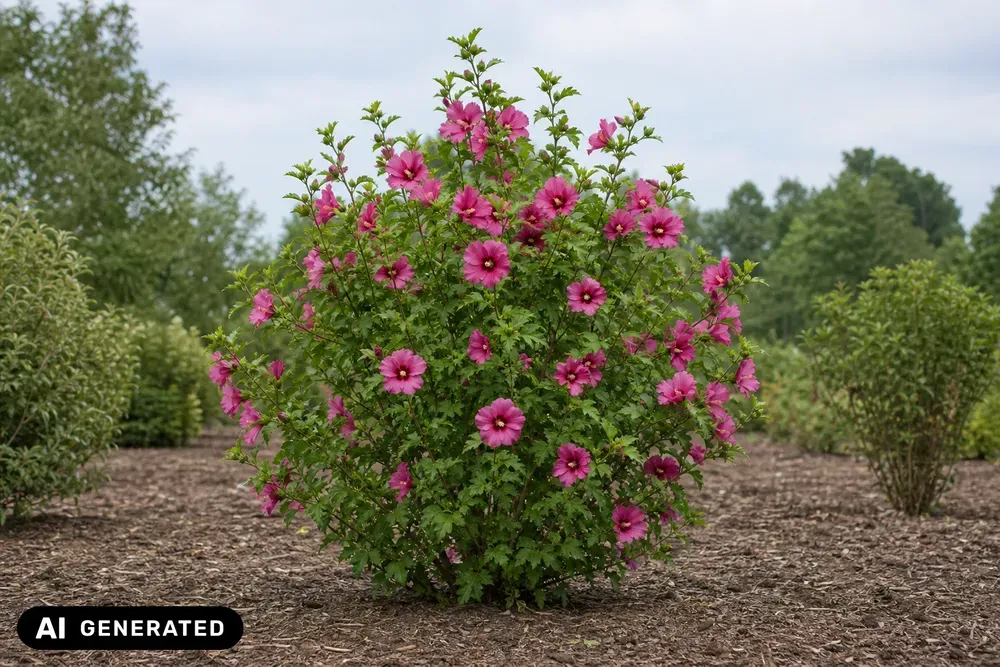 Garten-Eibisch 'Woodbridge' – Hibiscus syriacus 'Woodbridge', Bild 2