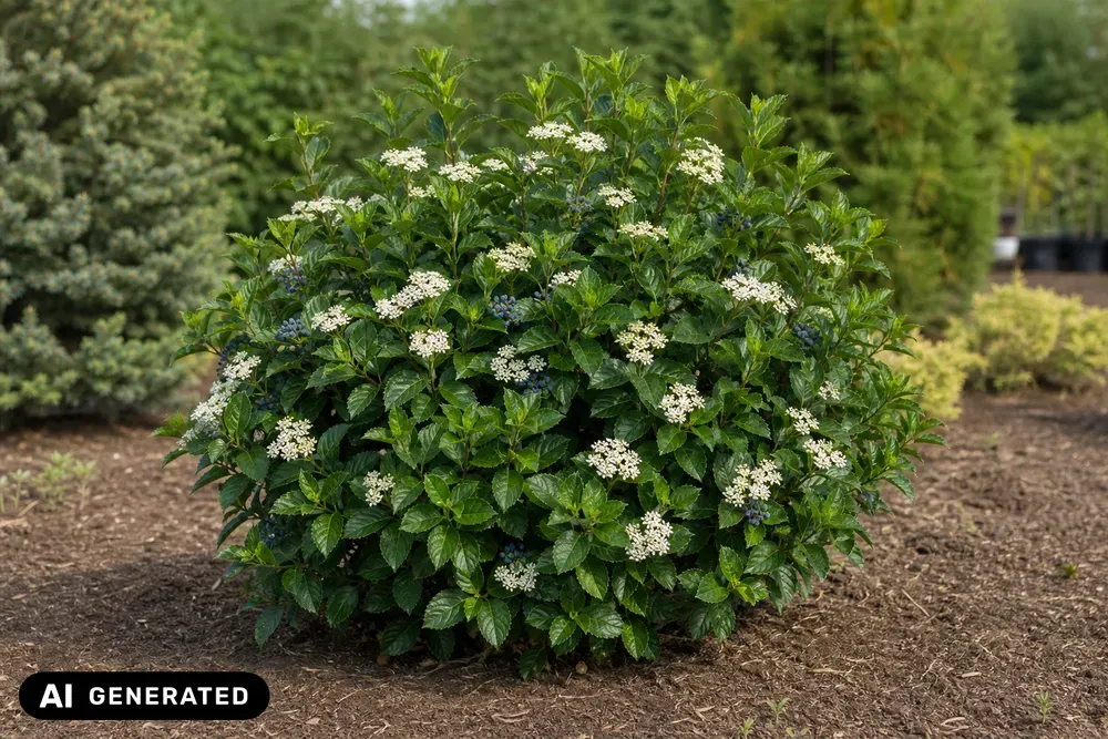 Gezähnter Schneeball 'Blue Muffin' – Viburnum dentatum 'Blue Muffin'