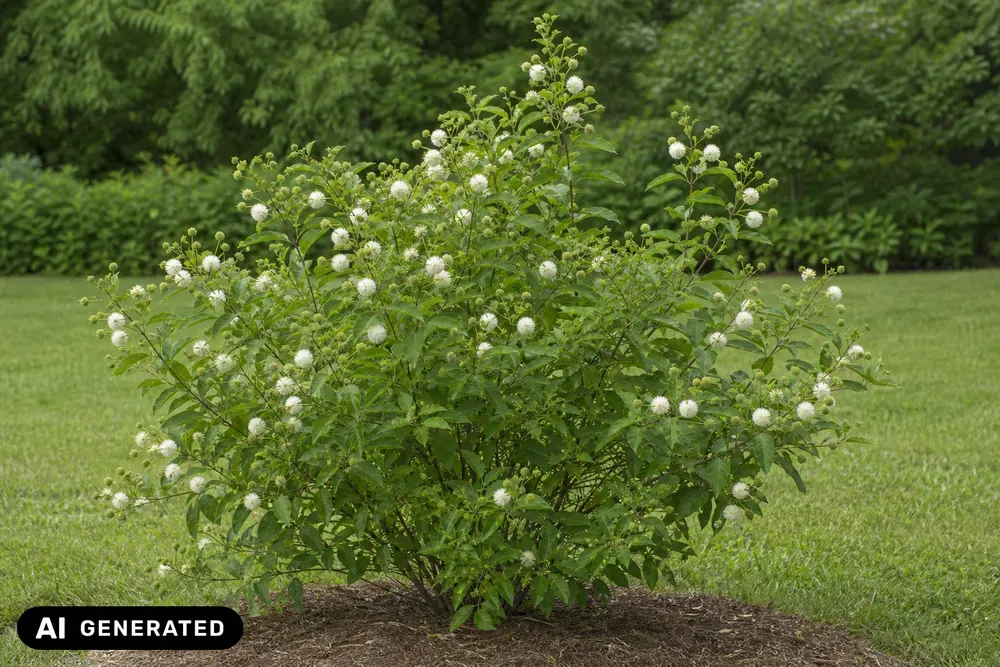 Knopfbusch – Cephalanthus occidentalis, Bild 2